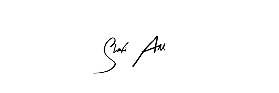 Use a signature maker to create a handwritten signature online. With this signature software, you can design (Arty Signature) your own signature for name Shafi All. Shafi All signature style 8 images and pictures png