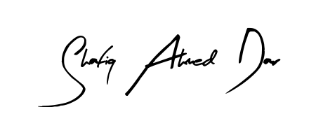 Enhance your business communications with Shafiq Ahmed Dar signature in Arty Signature lettering. Clean, modern, and universally compatible. Shafiq Ahmed Dar signature style 8 images and pictures png