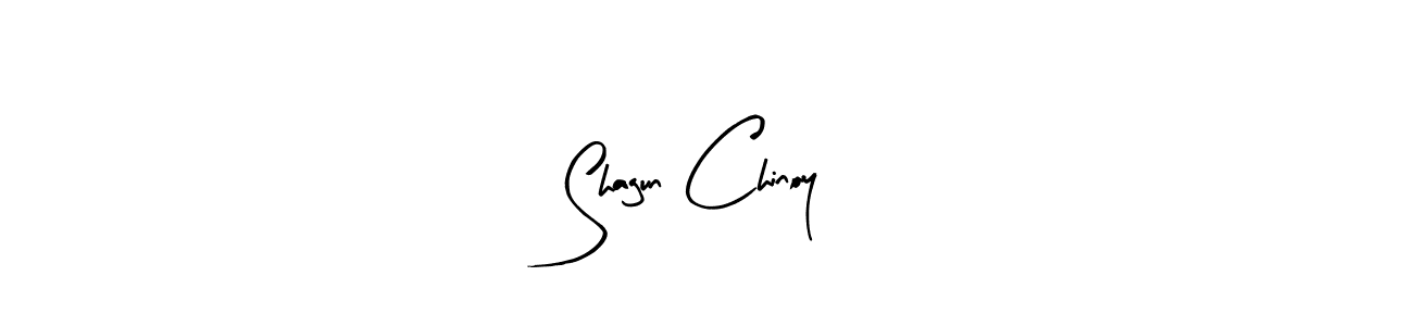 How to make Shagun Chinoy name signature. Use Arty Signature style for creating short signs online. This is the latest handwritten sign. Shagun Chinoy signature style 8 images and pictures png