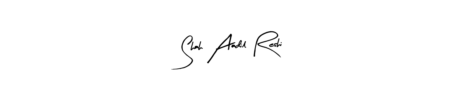 Shah Aadil Reshi stylish signature style. Best Handwritten Sign (Arty Signature) for my name. Handwritten Signature Collection Ideas for my name Shah Aadil Reshi. Shah Aadil Reshi signature style 8 images and pictures png