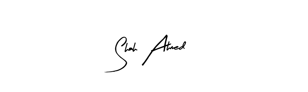 The best way (Arty Signature) to make a short signature is to pick only two or three words in your name. The name Shah Ahmed include a total of six letters. For converting this name. Shah Ahmed signature style 8 images and pictures png
