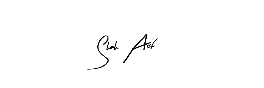 Design your own signature with our free online signature maker. With this signature software, you can create a handwritten (Arty Signature) signature for name Shah Asif. Shah Asif signature style 8 images and pictures png