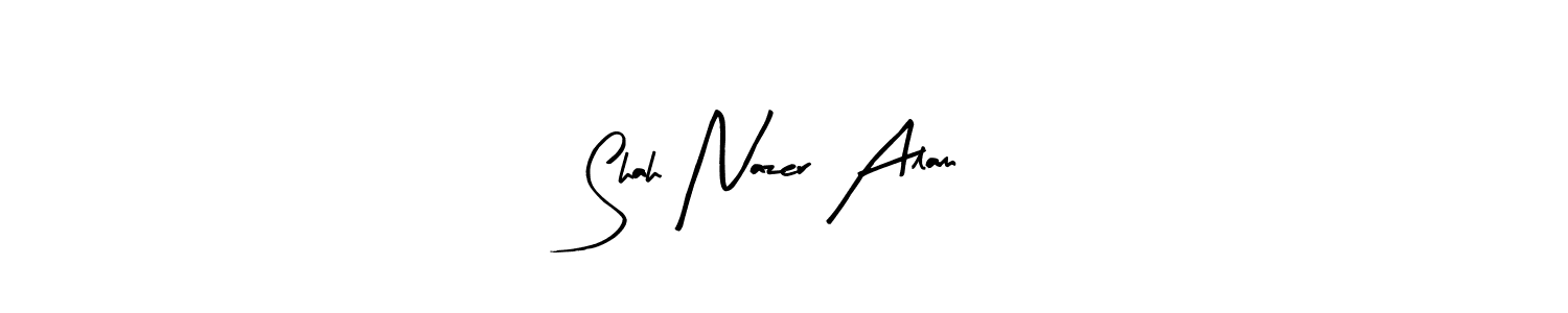 Design your own signature with our free online signature maker. With this signature software, you can create a handwritten (Arty Signature) signature for name Shah Nazer Alam. Shah Nazer Alam signature style 8 images and pictures png
