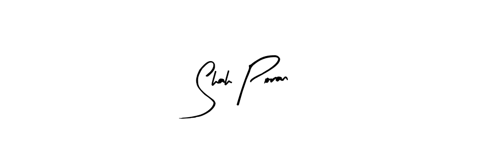 Arty Signature is a professional signature style that is perfect for those who want to add a touch of class to their signature. It is also a great choice for those who want to make their signature more unique. Get Shah Poran name to fancy signature for free. Shah Poran signature style 8 images and pictures png