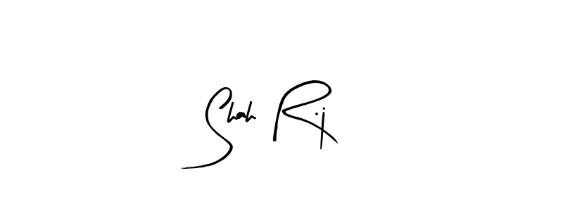 Make a beautiful signature design for name Shah R.j. With this signature (Arty Signature) style, you can create a handwritten signature for free. Shah R.j signature style 8 images and pictures png