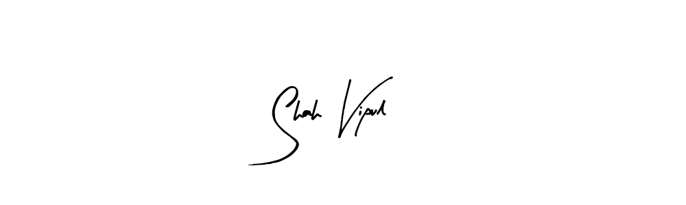 Shah Vipul stylish signature style. Best Handwritten Sign (Arty Signature) for my name. Handwritten Signature Collection Ideas for my name Shah Vipul. Shah Vipul signature style 8 images and pictures png