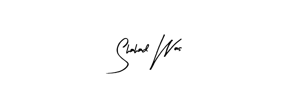 Arty Signature is a professional signature style that is perfect for those who want to add a touch of class to their signature. It is also a great choice for those who want to make their signature more unique. Get Shahad Was name to fancy signature for free. Shahad Was signature style 8 images and pictures png