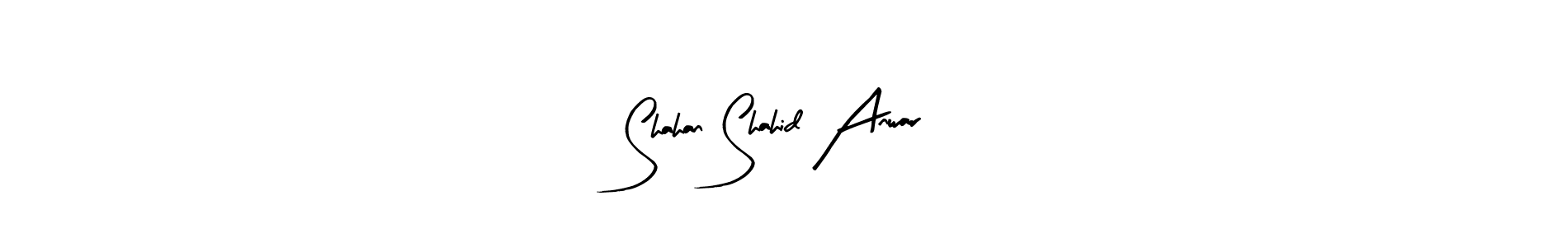 Also You can easily find your signature by using the search form. We will create Shahan Shahid Anwar name handwritten signature images for you free of cost using Arty Signature sign style. Shahan Shahid Anwar signature style 8 images and pictures png