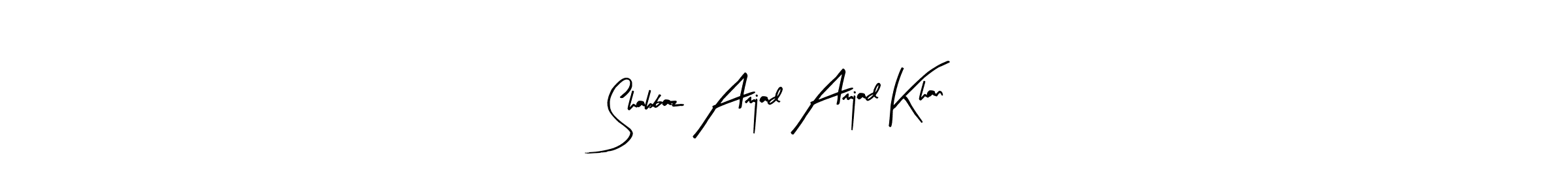 How to make Shahbaz Amjad Amjad Khan signature? Arty Signature is a professional autograph style. Create handwritten signature for Shahbaz Amjad Amjad Khan name. Shahbaz Amjad Amjad Khan signature style 8 images and pictures png