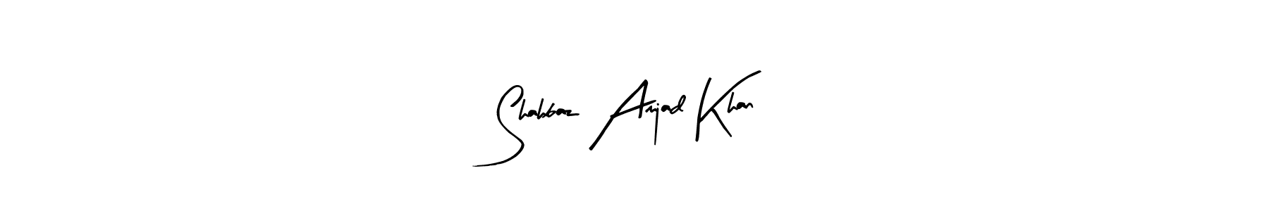 How to Draw Shahbaz Amjad Khan signature style? Arty Signature is a latest design signature styles for name Shahbaz Amjad Khan. Shahbaz Amjad Khan signature style 8 images and pictures png