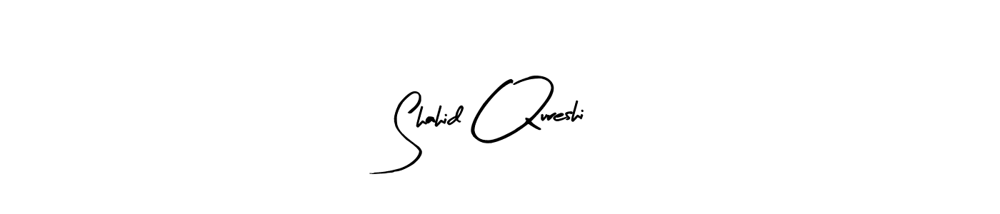 Use a signature maker to create a handwritten signature online. With this signature software, you can design (Arty Signature) your own signature for name Shahid Qureshi. Shahid Qureshi signature style 8 images and pictures png