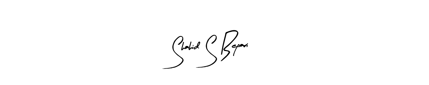 How to make Shahid S Bepari signature? Arty Signature is a professional autograph style. Create handwritten signature for Shahid S Bepari name. Shahid S Bepari signature style 8 images and pictures png