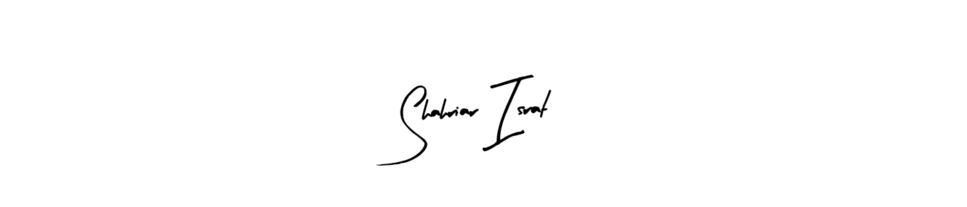 How to make Shahriar Israt name signature. Use Arty Signature style for creating short signs online. This is the latest handwritten sign. Shahriar Israt signature style 8 images and pictures png