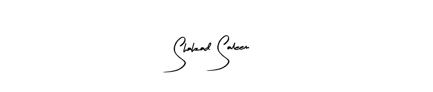 You should practise on your own different ways (Arty Signature) to write your name (Shahzad Saleem) in signature. don't let someone else do it for you. Shahzad Saleem signature style 8 images and pictures png