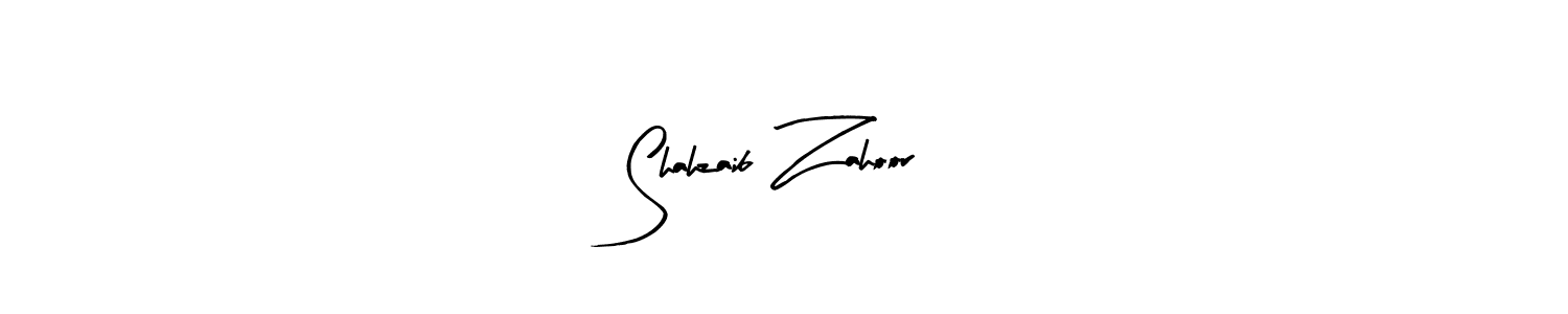 Design your own signature with our free online signature maker. With this signature software, you can create a handwritten (Arty Signature) signature for name Shahzaib Zahoor. Shahzaib Zahoor signature style 8 images and pictures png