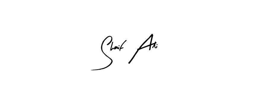 Create a beautiful signature design for name Shaif Ali. With this signature (Arty Signature) fonts, you can make a handwritten signature for free. Shaif Ali signature style 8 images and pictures png