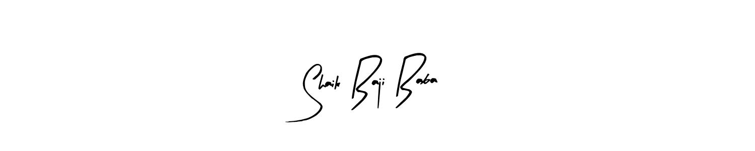 Similarly Arty Signature is the best handwritten signature design. Signature creator online .You can use it as an online autograph creator for name Shaik Baji Baba. Shaik Baji Baba signature style 8 images and pictures png