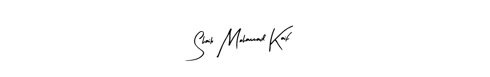 Arty Signature is a professional signature style that is perfect for those who want to add a touch of class to their signature. It is also a great choice for those who want to make their signature more unique. Get Shaik Mohammad Kaif name to fancy signature for free. Shaik Mohammad Kaif signature style 8 images and pictures png