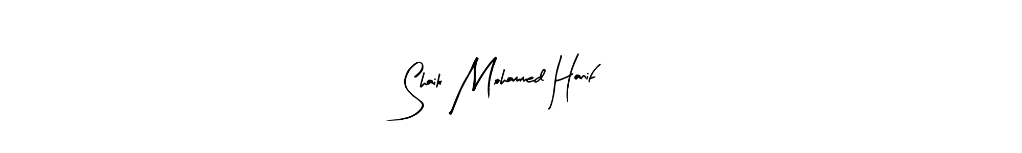 Design your own signature with our free online signature maker. With this signature software, you can create a handwritten (Arty Signature) signature for name Shaik Mohammed Hanif. Shaik Mohammed Hanif signature style 8 images and pictures png