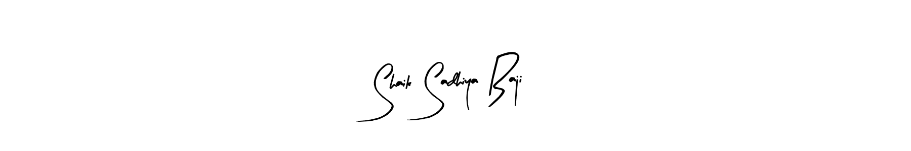 You can use this online signature creator to create a handwritten signature for the name Shaik Sadhiya Baji. This is the best online autograph maker. Shaik Sadhiya Baji signature style 8 images and pictures png