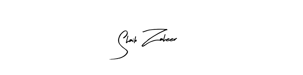 How to make Shaik Zaheer signature? Arty Signature is a professional autograph style. Create handwritten signature for Shaik Zaheer name. Shaik Zaheer signature style 8 images and pictures png