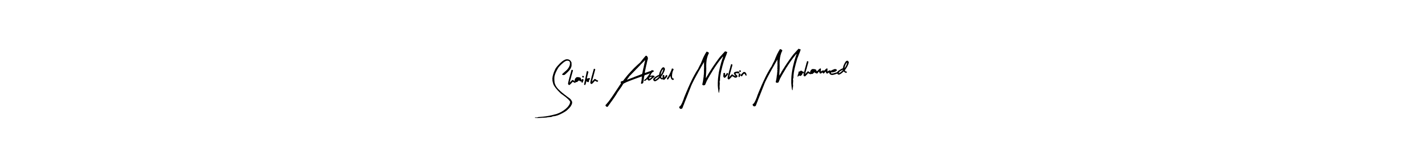 Similarly Arty Signature is the best handwritten signature design. Signature creator online .You can use it as an online autograph creator for name Shaikh Abdul Muhsin Mohammed. Shaikh Abdul Muhsin Mohammed signature style 8 images and pictures png