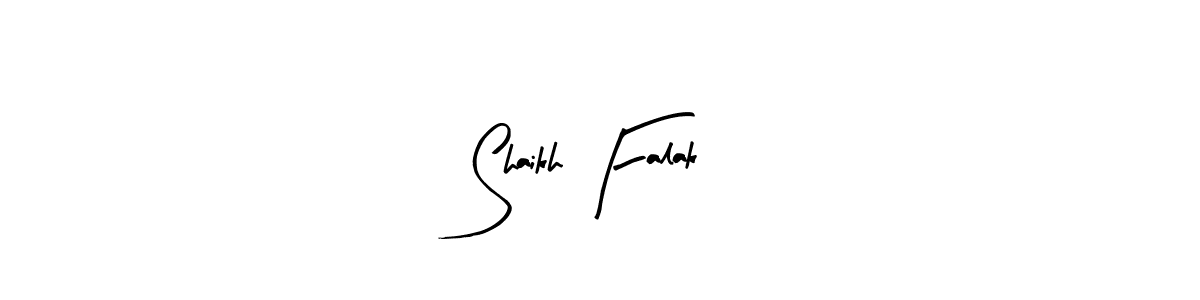 Arty Signature is a professional signature style that is perfect for those who want to add a touch of class to their signature. It is also a great choice for those who want to make their signature more unique. Get Shaikh Falak name to fancy signature for free. Shaikh Falak signature style 8 images and pictures png