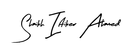 Give your name Shaikh Iftiker Ahamed an exquisite flair with the Arty Signature script font. Ideal for contracts, resumes, and formal letterheads. Shaikh Iftiker Ahamed signature style 8 images and pictures png