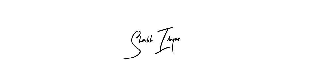 Design your own signature with our free online signature maker. With this signature software, you can create a handwritten (Arty Signature) signature for name Shaikh Iliyas. Shaikh Iliyas signature style 8 images and pictures png