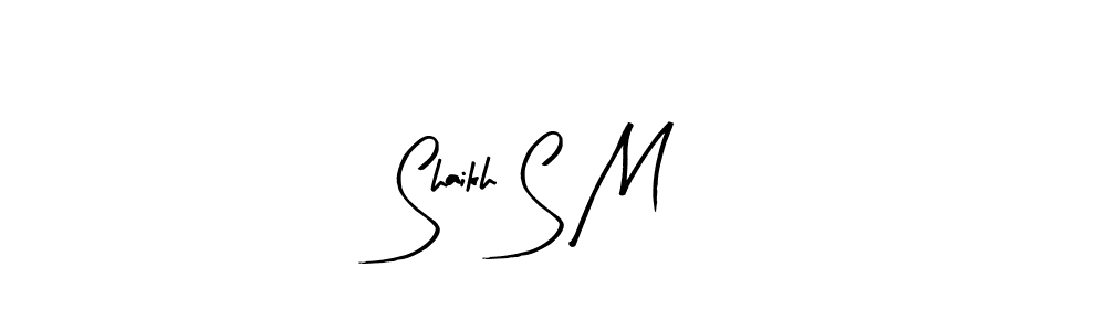 Shaikh S M stylish signature style. Best Handwritten Sign (Arty Signature) for my name. Handwritten Signature Collection Ideas for my name Shaikh S M. Shaikh S M signature style 8 images and pictures png