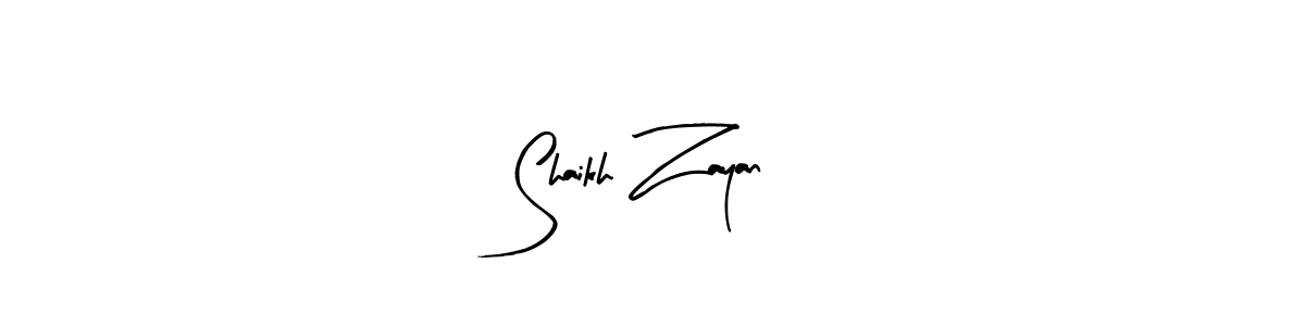 How to make Shaikh Zayan name signature. Use Arty Signature style for creating short signs online. This is the latest handwritten sign. Shaikh Zayan signature style 8 images and pictures png