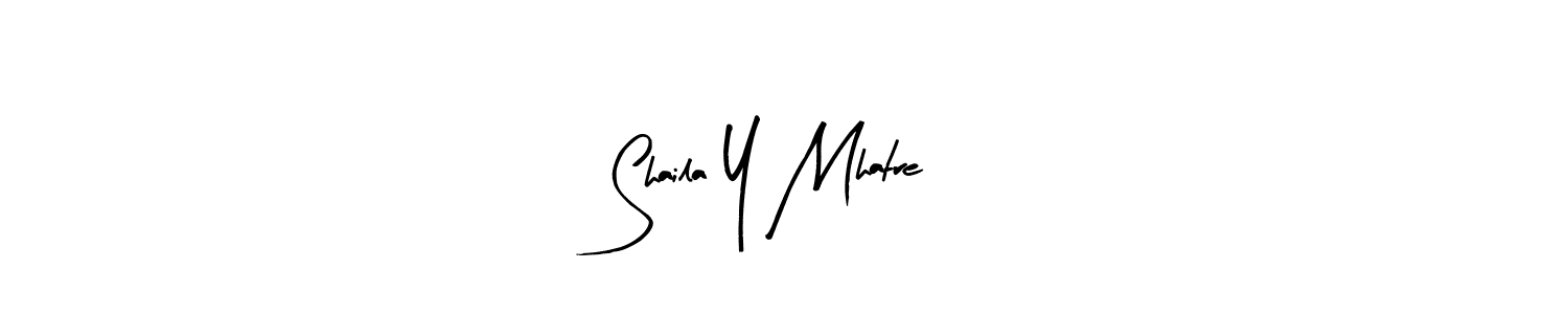 The best way (Arty Signature) to make a short signature is to pick only two or three words in your name. The name Shaila Y Mhatre include a total of six letters. For converting this name. Shaila Y Mhatre signature style 8 images and pictures png