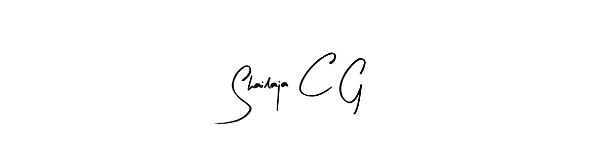 You should practise on your own different ways (Arty Signature) to write your name (Shailaja C G) in signature. don't let someone else do it for you. Shailaja C G signature style 8 images and pictures png