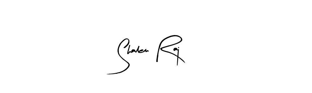 Make a beautiful signature design for name Shalem Raj. With this signature (Arty Signature) style, you can create a handwritten signature for free. Shalem Raj signature style 8 images and pictures png
