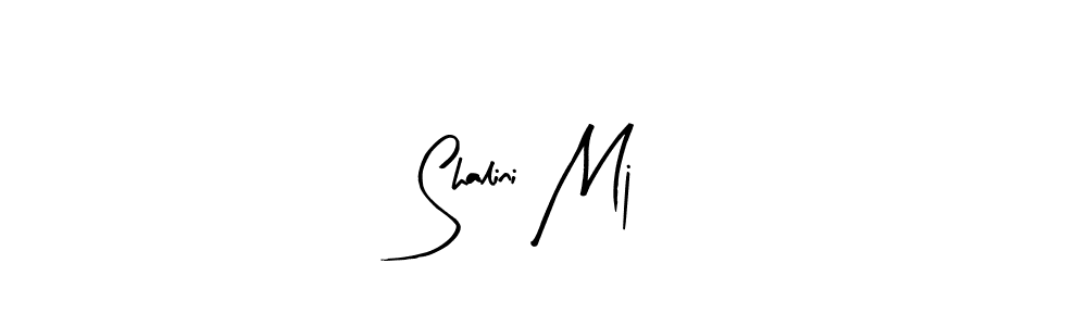 Design your own signature with our free online signature maker. With this signature software, you can create a handwritten (Arty Signature) signature for name Shalini Mj. Shalini Mj signature style 8 images and pictures png