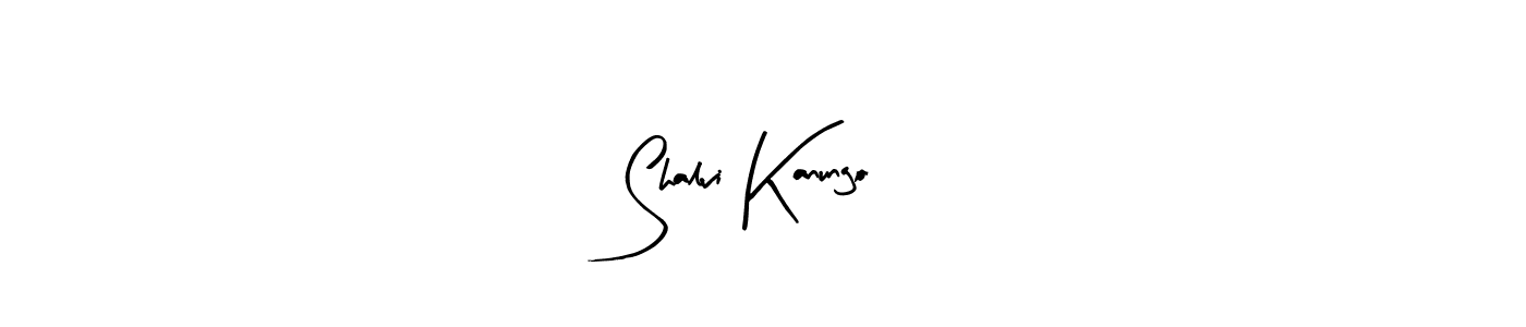 How to make Shalvi Kanungo signature? Arty Signature is a professional autograph style. Create handwritten signature for Shalvi Kanungo name. Shalvi Kanungo signature style 8 images and pictures png