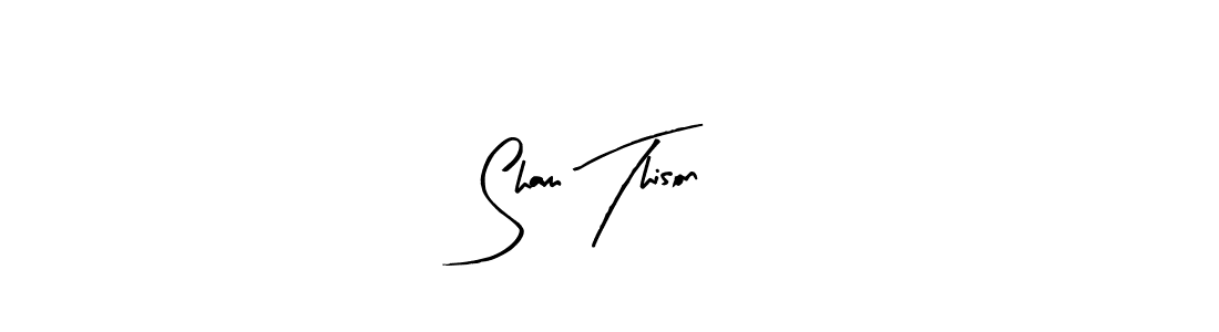 Similarly Arty Signature is the best handwritten signature design. Signature creator online .You can use it as an online autograph creator for name Sham Thison. Sham Thison signature style 8 images and pictures png