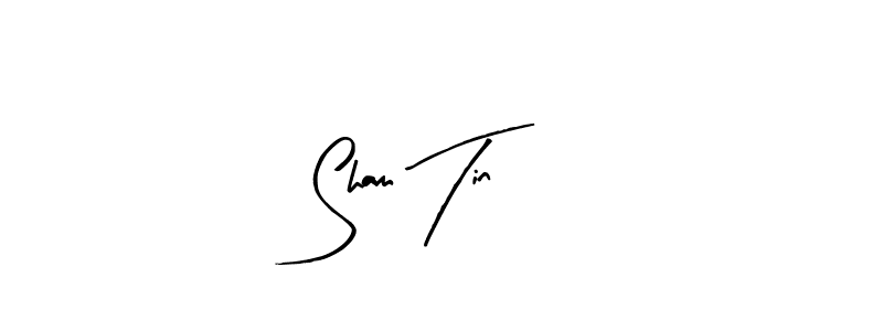 You should practise on your own different ways (Arty Signature) to write your name (Sham Tin) in signature. don't let someone else do it for you. Sham Tin signature style 8 images and pictures png