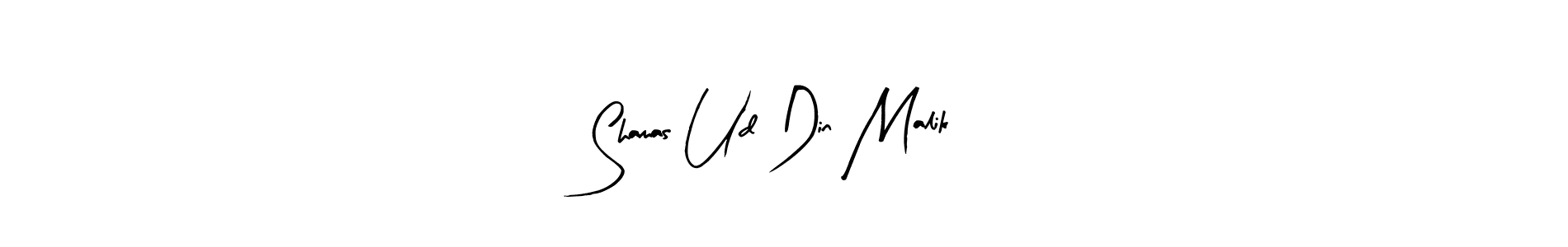 How to make Shamas Ud Din Malik name signature. Use Arty Signature style for creating short signs online. This is the latest handwritten sign. Shamas Ud Din Malik signature style 8 images and pictures png