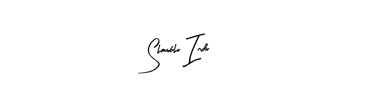 Shambhu Indu stylish signature style. Best Handwritten Sign (Arty Signature) for my name. Handwritten Signature Collection Ideas for my name Shambhu Indu. Shambhu Indu signature style 8 images and pictures png