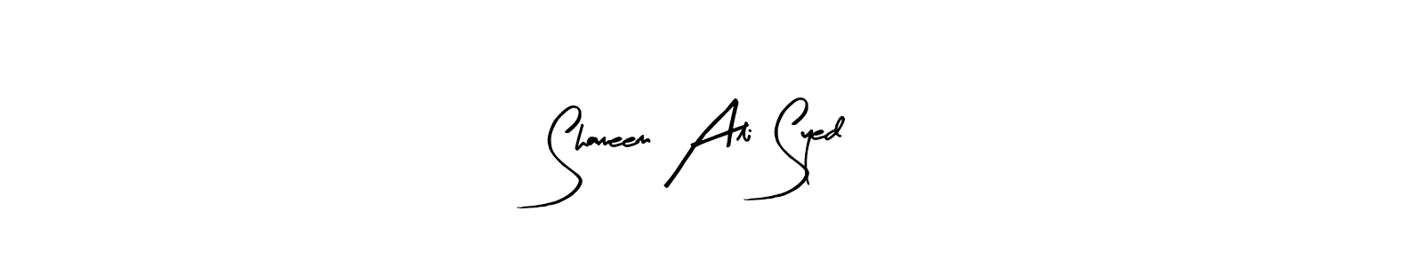 Create a beautiful signature design for name Shameem Ali Syed. With this signature (Arty Signature) fonts, you can make a handwritten signature for free. Shameem Ali Syed signature style 8 images and pictures png