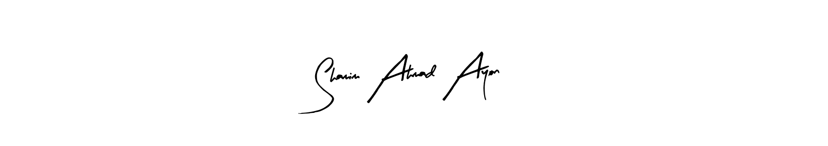 How to make Shamim Ahmad Ayon signature? Arty Signature is a professional autograph style. Create handwritten signature for Shamim Ahmad Ayon name. Shamim Ahmad Ayon signature style 8 images and pictures png