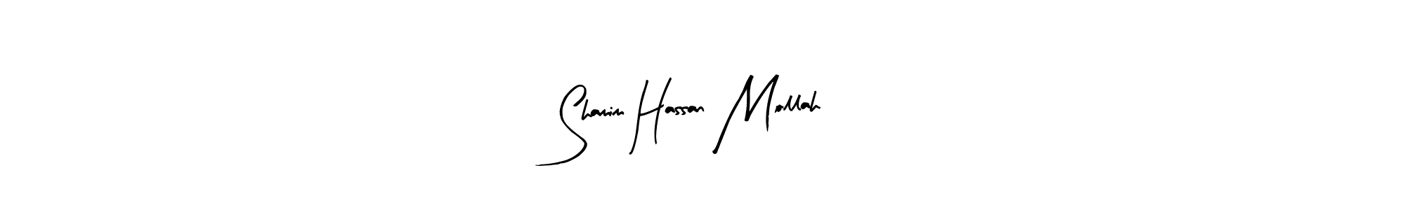 if you are searching for the best signature style for your name Shamim Hassan Mollah. so please give up your signature search. here we have designed multiple signature styles  using Arty Signature. Shamim Hassan Mollah signature style 8 images and pictures png