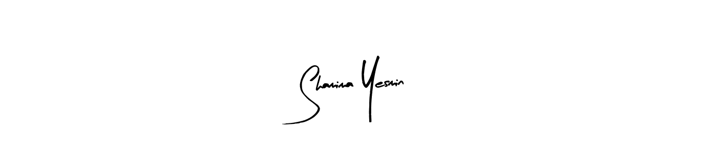 The best way (Arty Signature) to make a short signature is to pick only two or three words in your name. The name Shamima Yesmin include a total of six letters. For converting this name. Shamima Yesmin signature style 8 images and pictures png