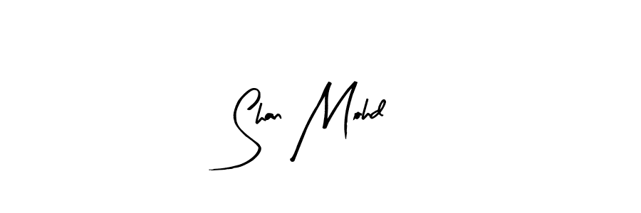 You should practise on your own different ways (Arty Signature) to write your name (Shan Mohd) in signature. don't let someone else do it for you. Shan Mohd signature style 8 images and pictures png