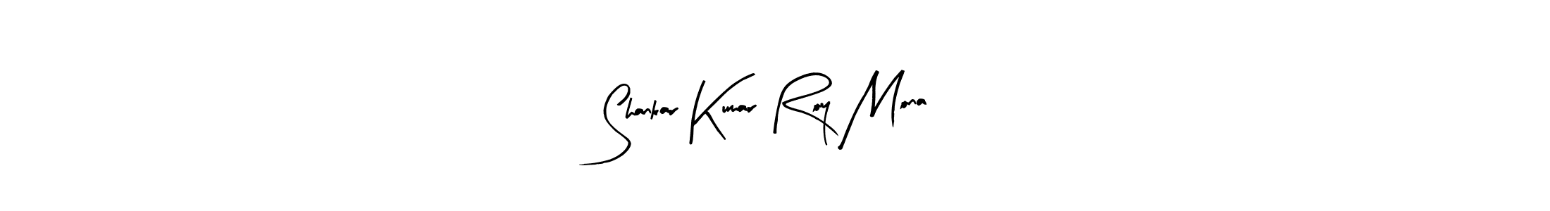 How to make Shankar Kumar Roy Mona name signature. Use Arty Signature style for creating short signs online. This is the latest handwritten sign. Shankar Kumar Roy Mona signature style 8 images and pictures png