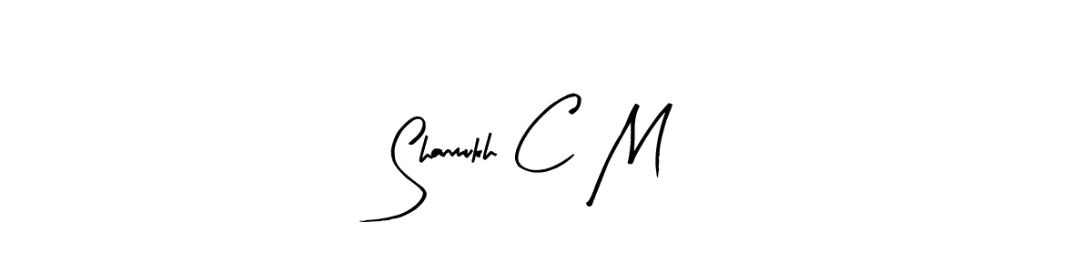 The best way (Arty Signature) to make a short signature is to pick only two or three words in your name. The name Shanmukh C M include a total of six letters. For converting this name. Shanmukh C M signature style 8 images and pictures png