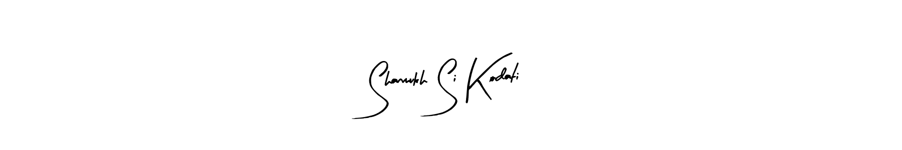 Make a beautiful signature design for name Shanmukh Si Kodati. With this signature (Arty Signature) style, you can create a handwritten signature for free. Shanmukh Si Kodati signature style 8 images and pictures png