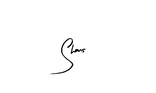 Create a beautiful signature design for name Shans. With this signature (Arty Signature) fonts, you can make a handwritten signature for free. Shans signature style 8 images and pictures png