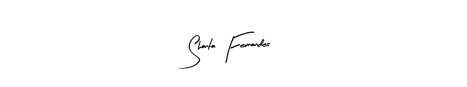 Similarly Arty Signature is the best handwritten signature design. Signature creator online .You can use it as an online autograph creator for name Shanta Fernandes. Shanta Fernandes signature style 8 images and pictures png